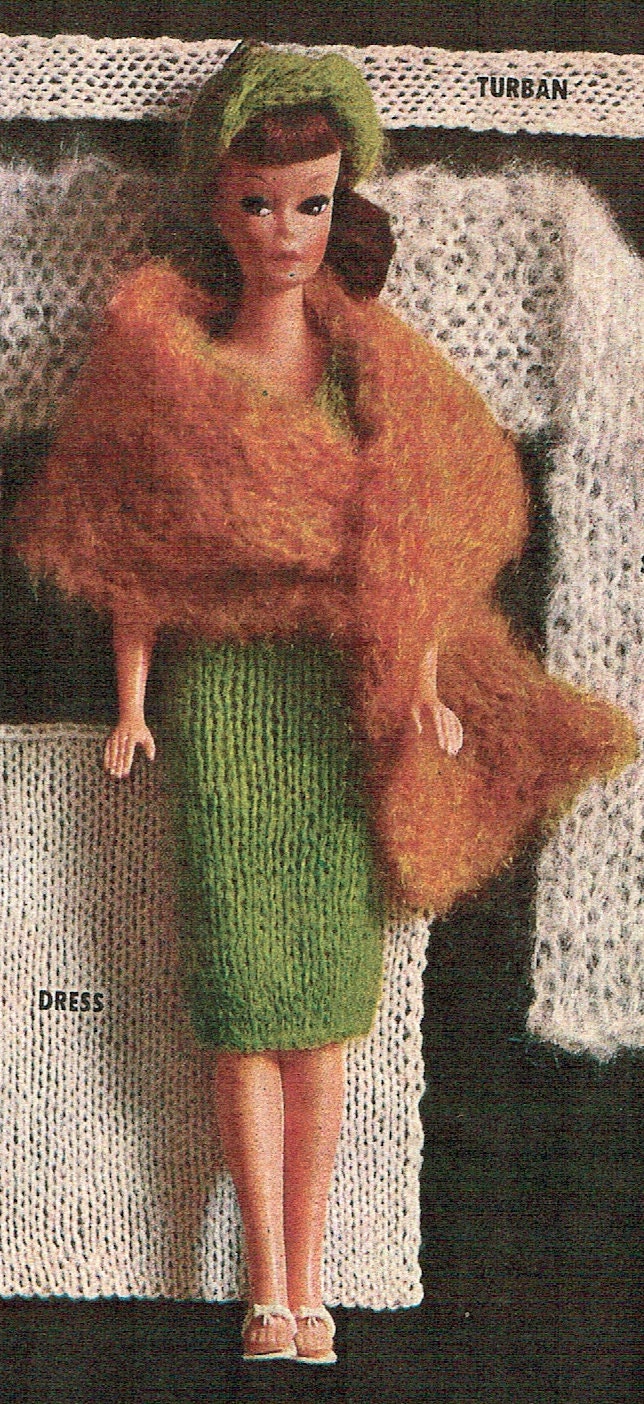 Retro Doll Clothes 11 1/2 Fashion Doll Clothing 4 Outfits Easy to Make