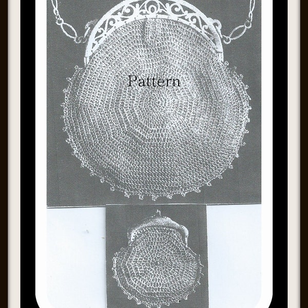 Vintage Crochet Bag And Purse Pattern - Easy To Make - From The Roaring 20's - On Instant Download