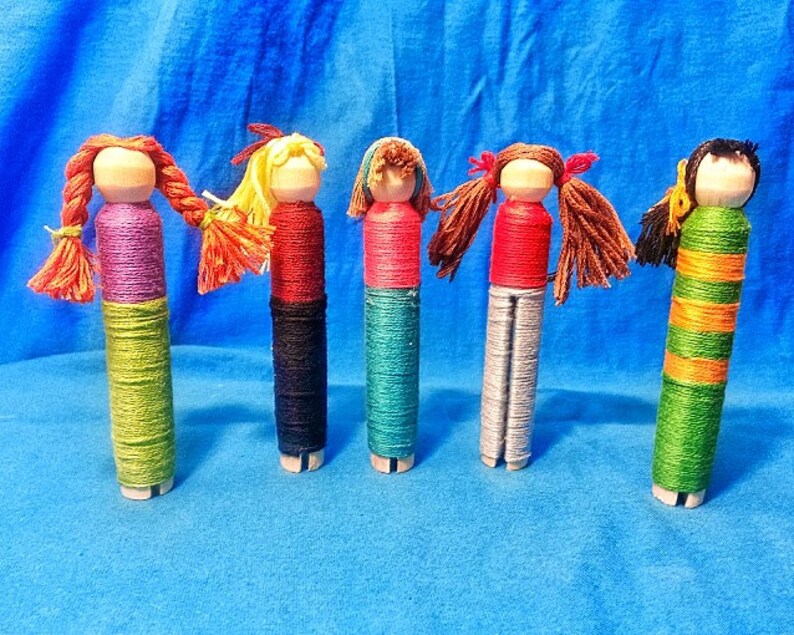 Mini Me Customized Clothespin Doll Pocket Size Collectible Etsy