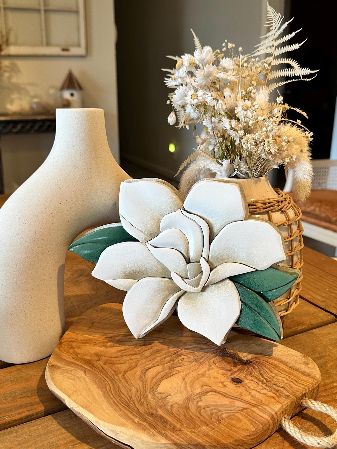 Magnolia Decor Riser Magnolia Decor Magnolias Wood Magnolia Floral Decor - Etsy