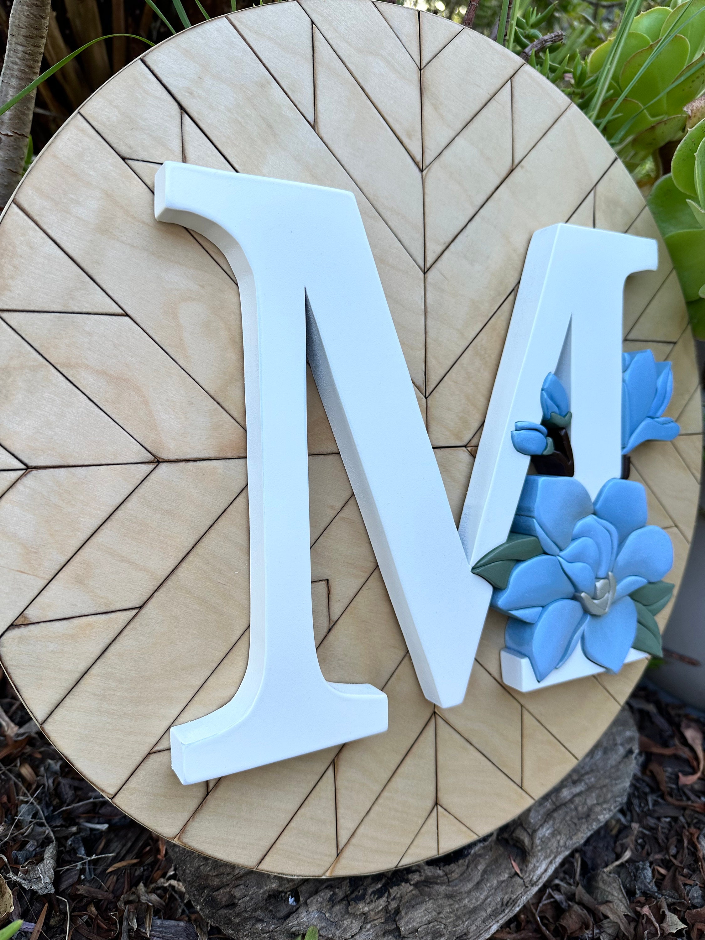 Magnolia Monogram Sign, Magnolia Nursery Sign, Nursery Sign, Nursery ...