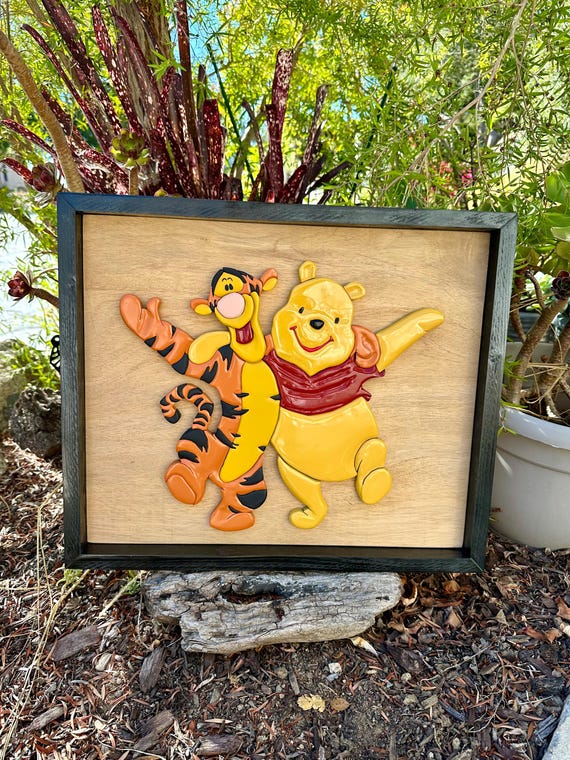 Winnie the Pooh Nursery Decor Sign Winnie the Pooh and Tigger Wall
