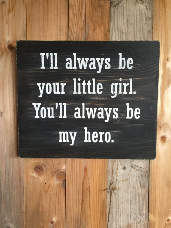 Daddy's Little Girl Wood Sign Father's Day Gift | Etsy