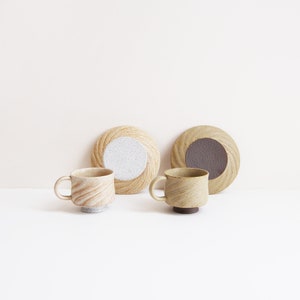 Whirlwind Tea Cup Set | handmade ceramic | unique stoneware mug
