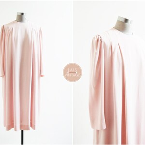 SUNMODE SOCIAL Less is More Dress | m/l | 1970s japan vintage | baby pink plain dress