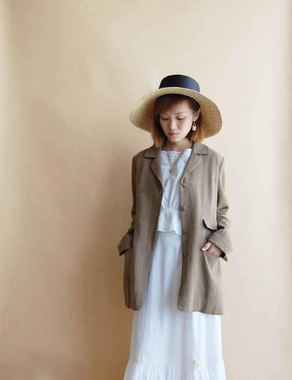 Chloé, Karya's Locket Blazer | Chloé | vintage mocha wool coat