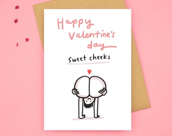 Happy Valentine's Sweet Cheeks card