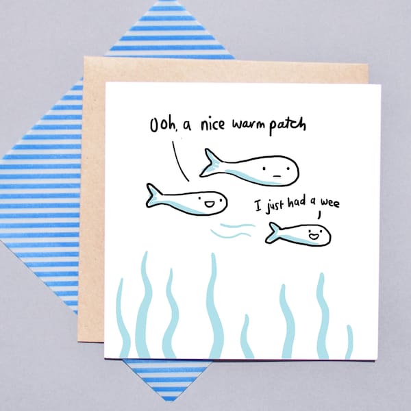 Funny Fish Wee Everyday card