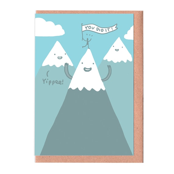 Mountain Climb “You Did It”Celebration Card Mountain Climb “You Did It”Celebration Card