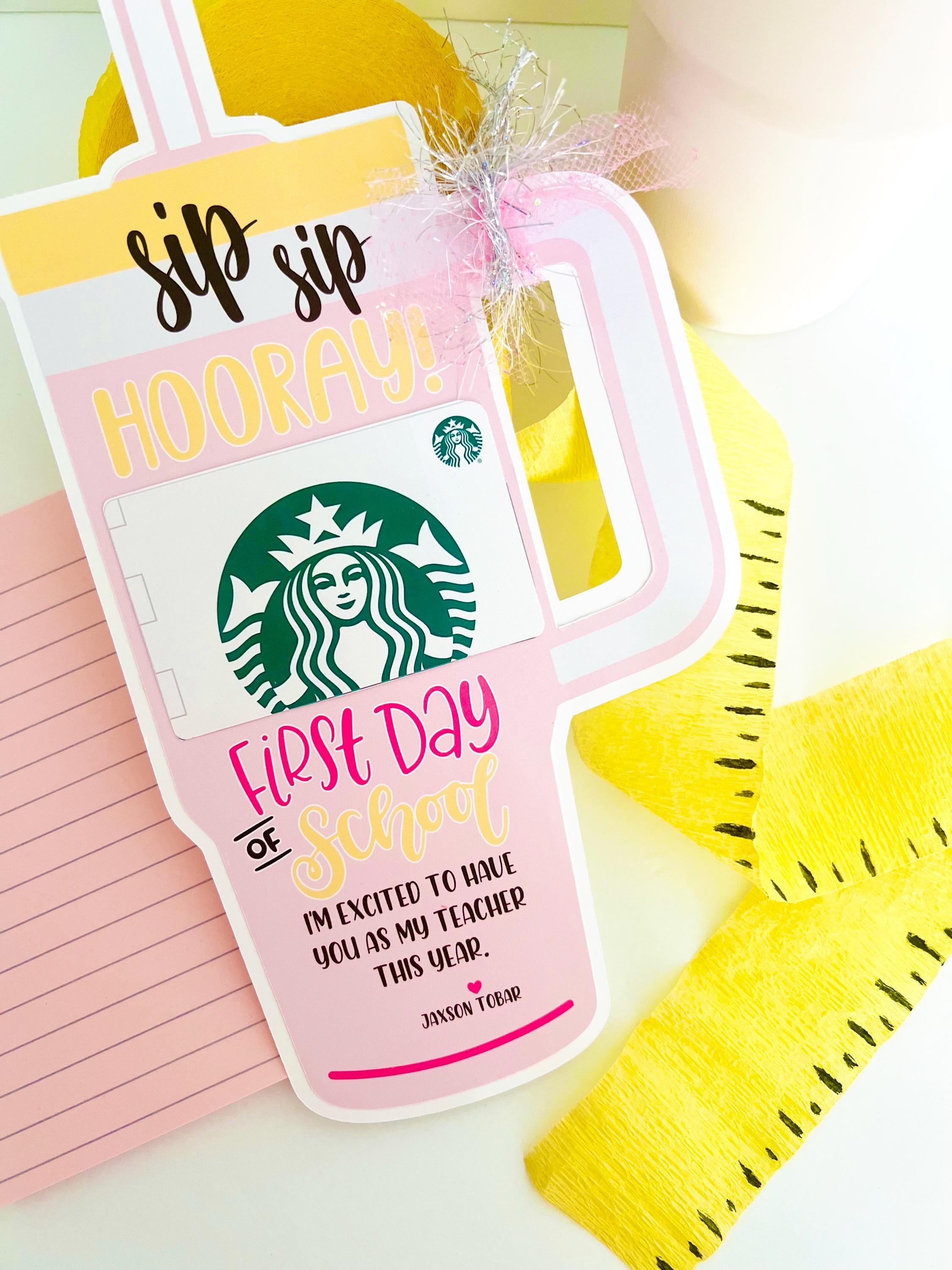 Personalized First Day of School Teacher Gift | Starbucks Style Cup ...