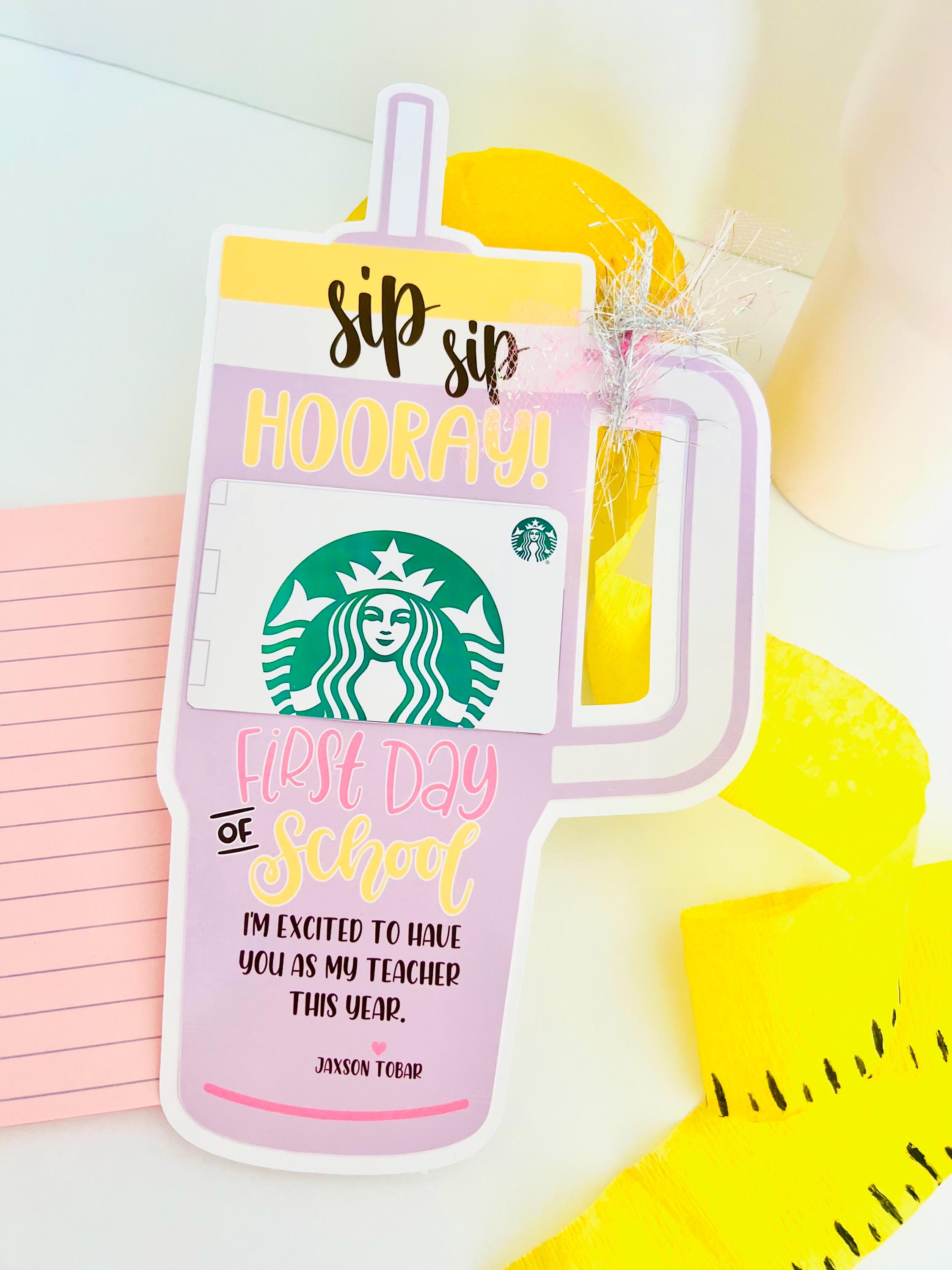 Personalized First Day of School Teacher Gift | Starbucks Style Cup ...