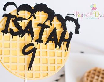 Adorno para tarta de Stranger things/adorno para tarta de once/decoración para fiesta de stranger things/decoración de stranger things/fiesta de stranger things/ stranger things