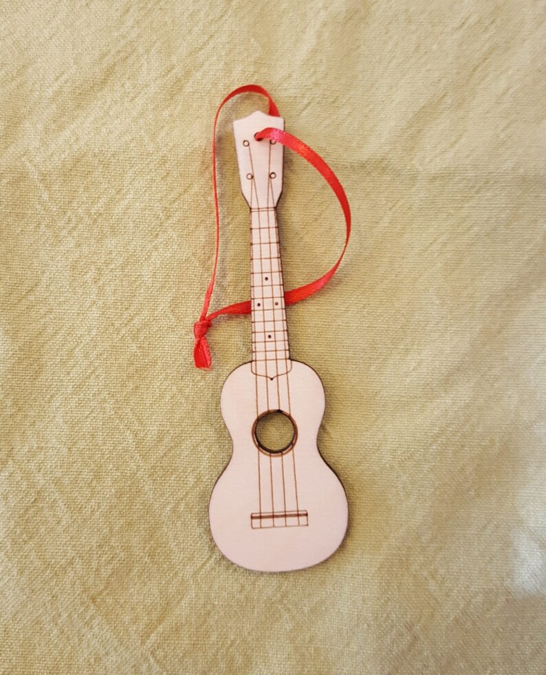 Laser Cut Ukulele Ornaments Etsy