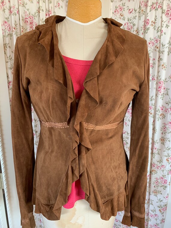 Cutest suede shirt jac ever! SZ 7/8