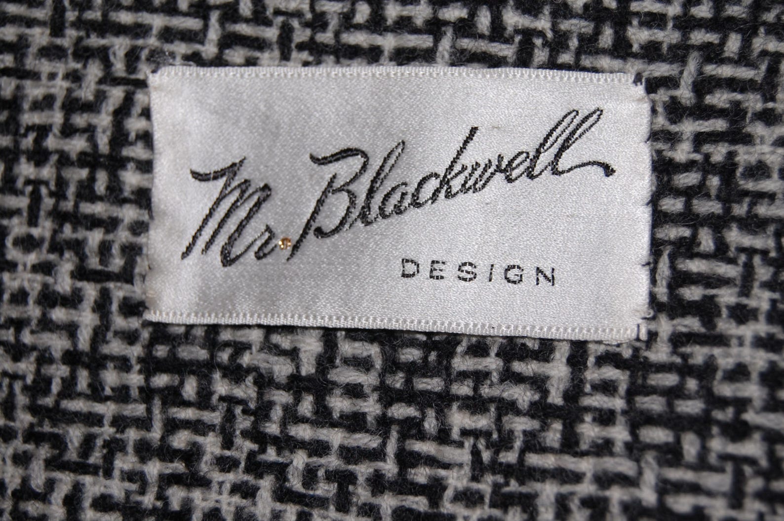 Mr. Blackwell Design tweed wrap. Creator of Worst Dressed Etsy