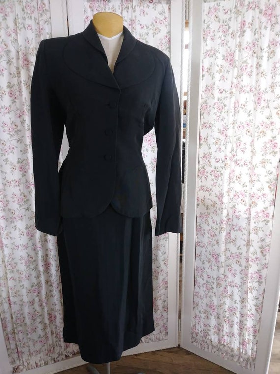 1940's Irene black suit.