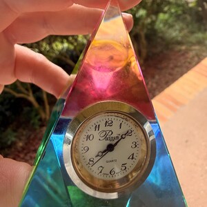 Vintage Pyramid Clock - Etsy