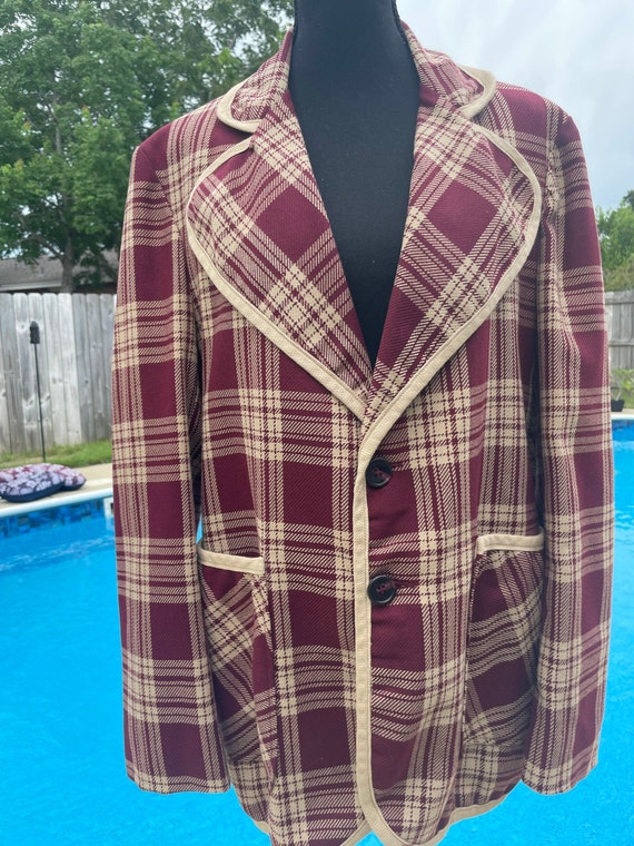 Vintage wool jacket/plaid blazer