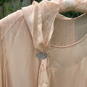 1920s authentic antique silk chiffon flapper dress