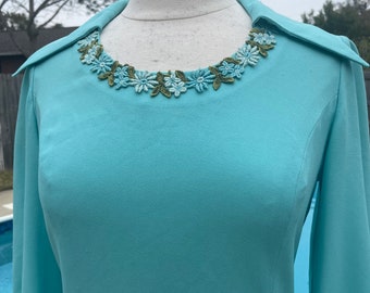 1960s long sleeve minidress, mini dress