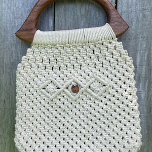 bolso de ganchillo macramé vintage