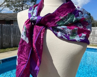 Vintage Vera Neumann print silk scarf (rectangle)