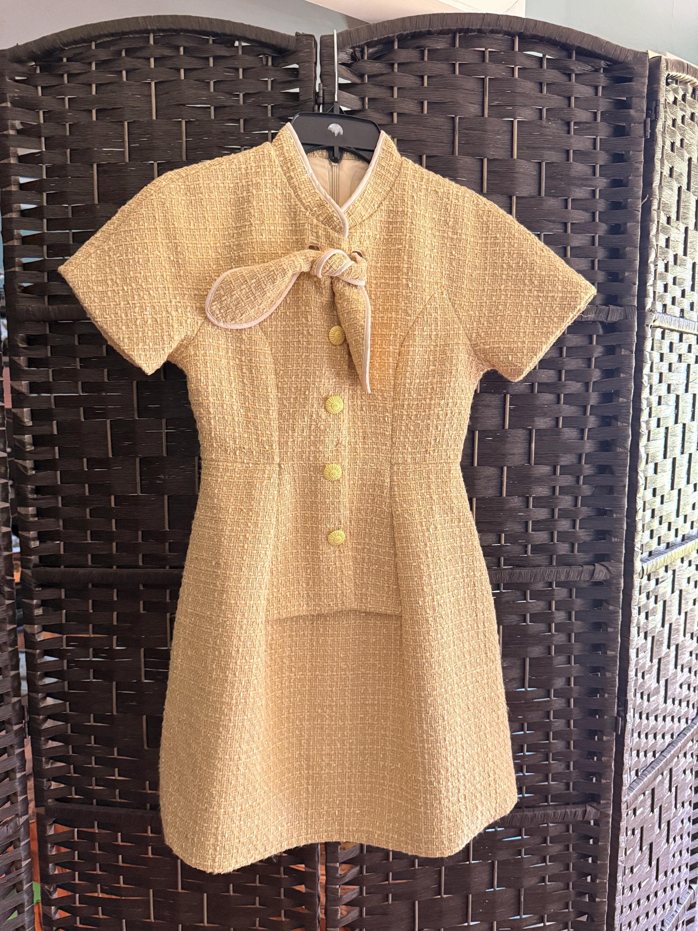 chanel orange plain vintage cotton dress 60s Ever After Corset Maxi Strap/bracelet:	Stainless steel The Rowe dress is Size:XL (17-17.5 / 34-35) Runway