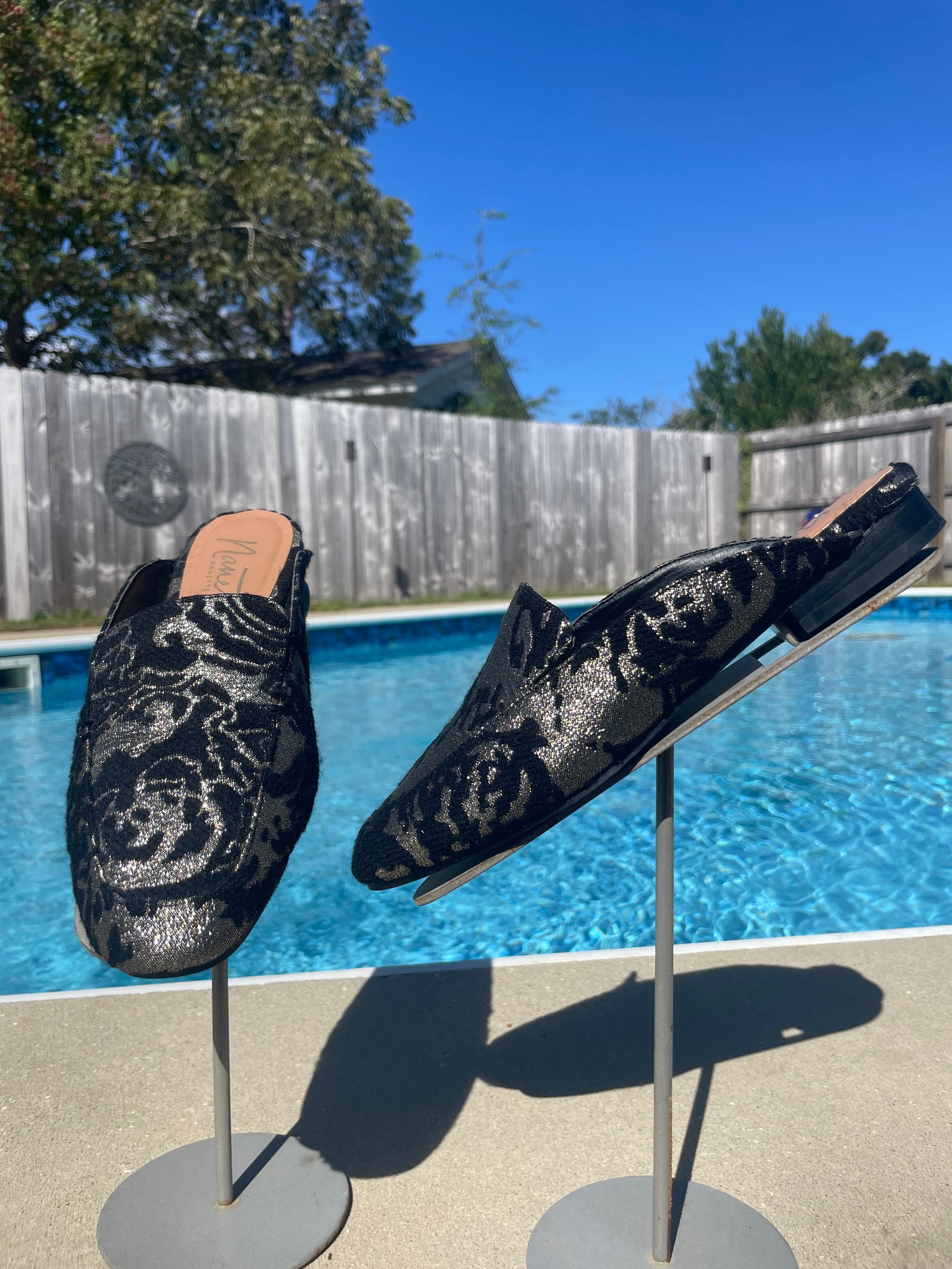 Black velvet mules new arrivals