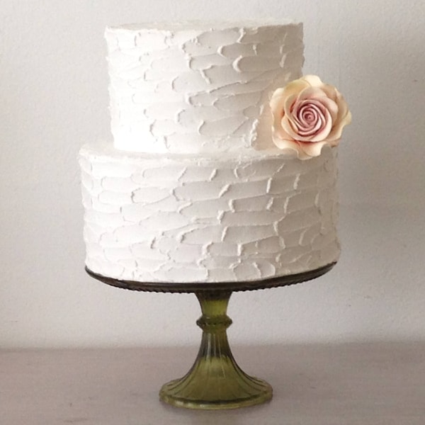 Faux two tier rustic Cake. Perfect for photo shooting. This is a 6" and 8" cake. Fits on  9" or 10" cake" base.