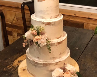 Ready to ship, 4 tier naked cake, display cakes