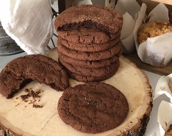 Spice Mexican hot chocolate cookies, cookies, chocolate, handmade cookies, homemade cookies, no soy, no corn