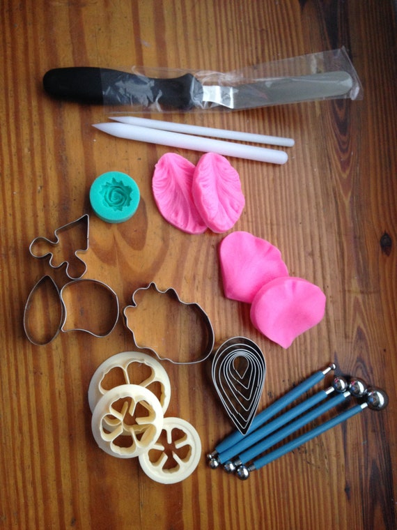 Set Of Cake Decorating Tools Molds Cutters Celpins Etsy