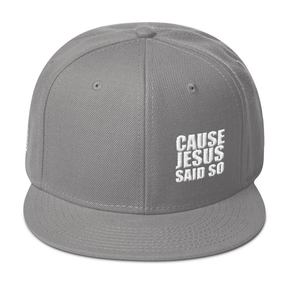 Cause Jesus Said so Snapback Hat | Etsy