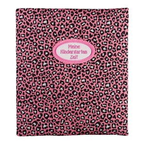 Ordner DIN A4 Leoprint Leopard rosa schwarz 8 cm Rückenbreite auf Wunsch mit Namen Bild 6