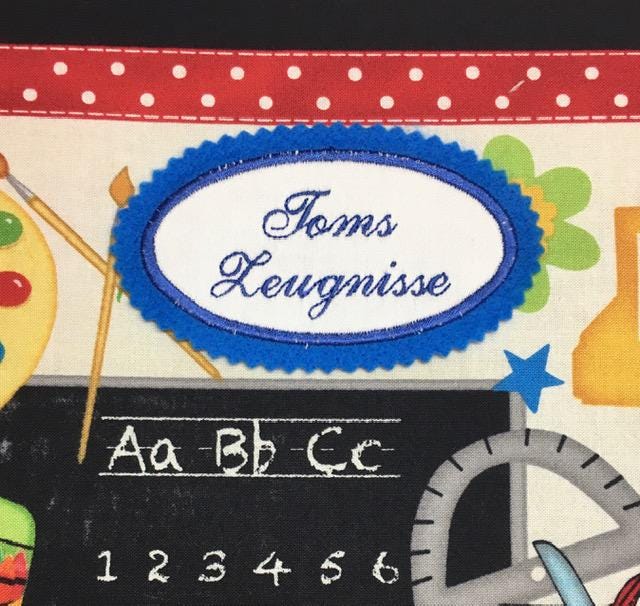 Zeugnismappe - Sammelmappe DIN A4 - 30 Sichthüllen - Schule ABC bunt ...