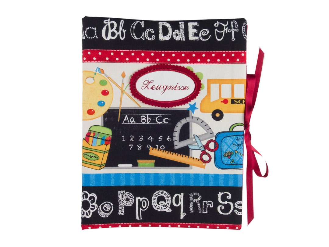 Zeugnismappe Sammelmappe DIN A4 30 Sichthüllen Schule ABC Bunt ...