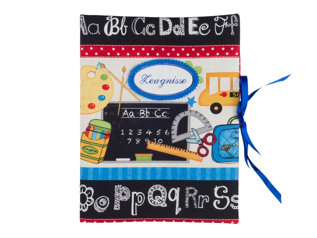 Zeugnismappe - Sammelmappe DIN A4 - 30 Sichthüllen - Schule ABC bunt ...