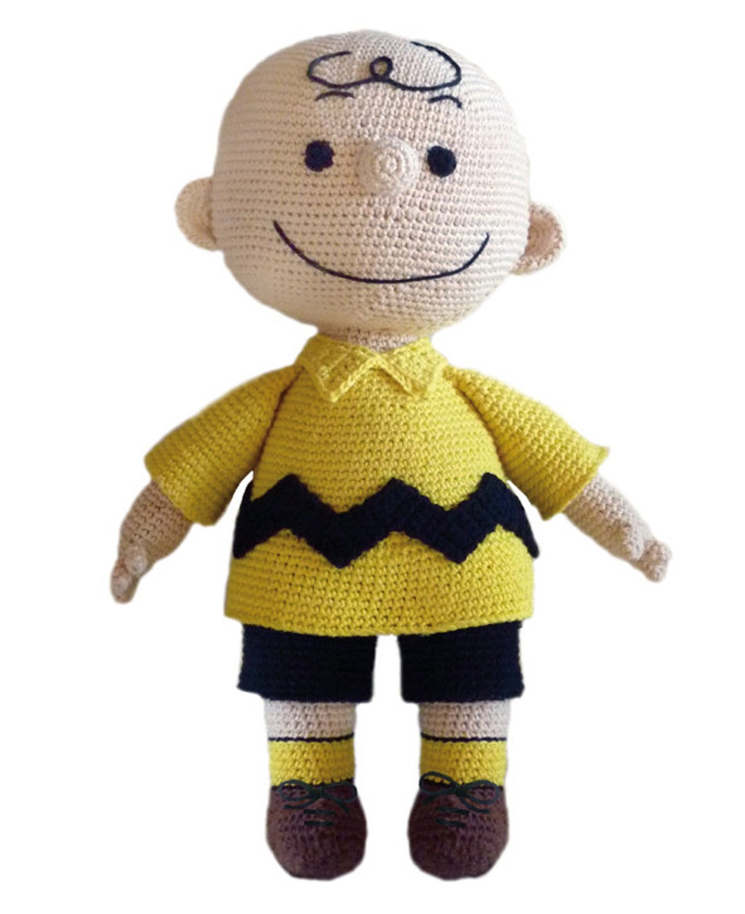 CROCHET PATTERN Charlie Brown / Karl I Snobben this is a Crochet