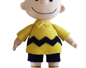 CROCHET PATTERN - Charlie Brown / Karl i Snobben (This is a crochet pattern, not the finished product)