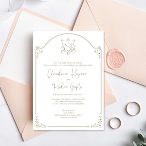 Suite de faire-part de mariage indien | Téléchargement numérique | Mariage hindou | Carte d'informations | RSVP | Papeterie | Modèle personnalisable | Invitations