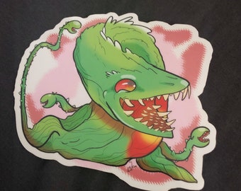 Heckin' Chonker Biollante - clear sticker