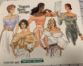 Vogue 2227 Basic Design top UNCUT FF SZ.12-4-16