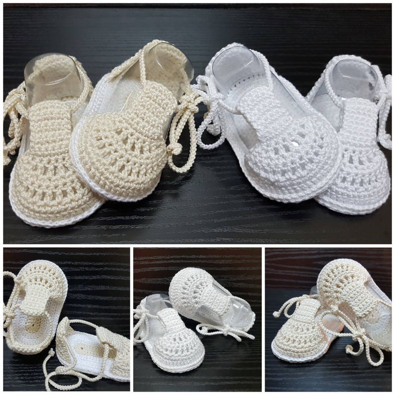 Baby christening shoes Crochet Baptism bootiesBaby crochet Baby christening shoes Crochet Baptism bootiesBaby crochet
