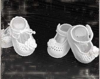 Botitas de bautizo, zapatos de bautizo para niña, zapatos blancos de bailarina, zapatos de bebé mary jane