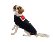 Navy Jockey Dog Coat