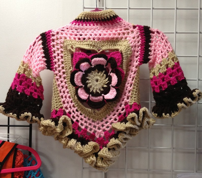 Little Girl's Flower Sweater Etsy