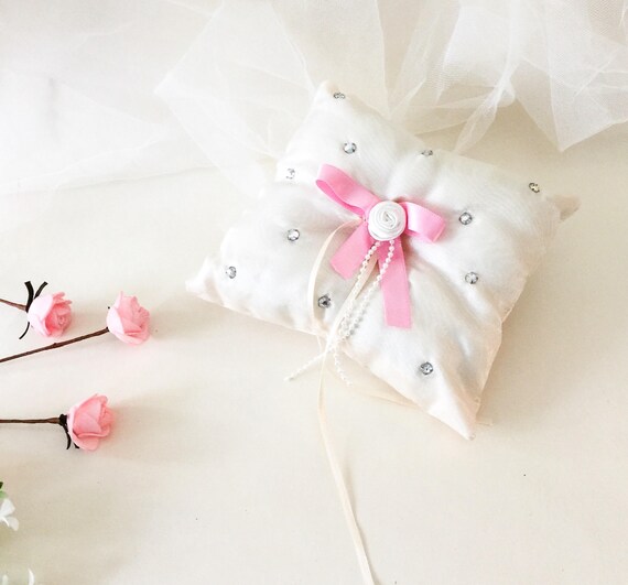 Ring Pillow Ring Bearer Cushion Ivory Ring Pillow Page Boy Etsy
