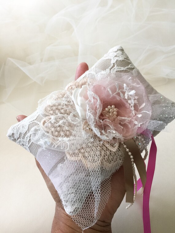Vintage Style Ring Pillow Ring Bearer Pillow Ring Bearer Etsy