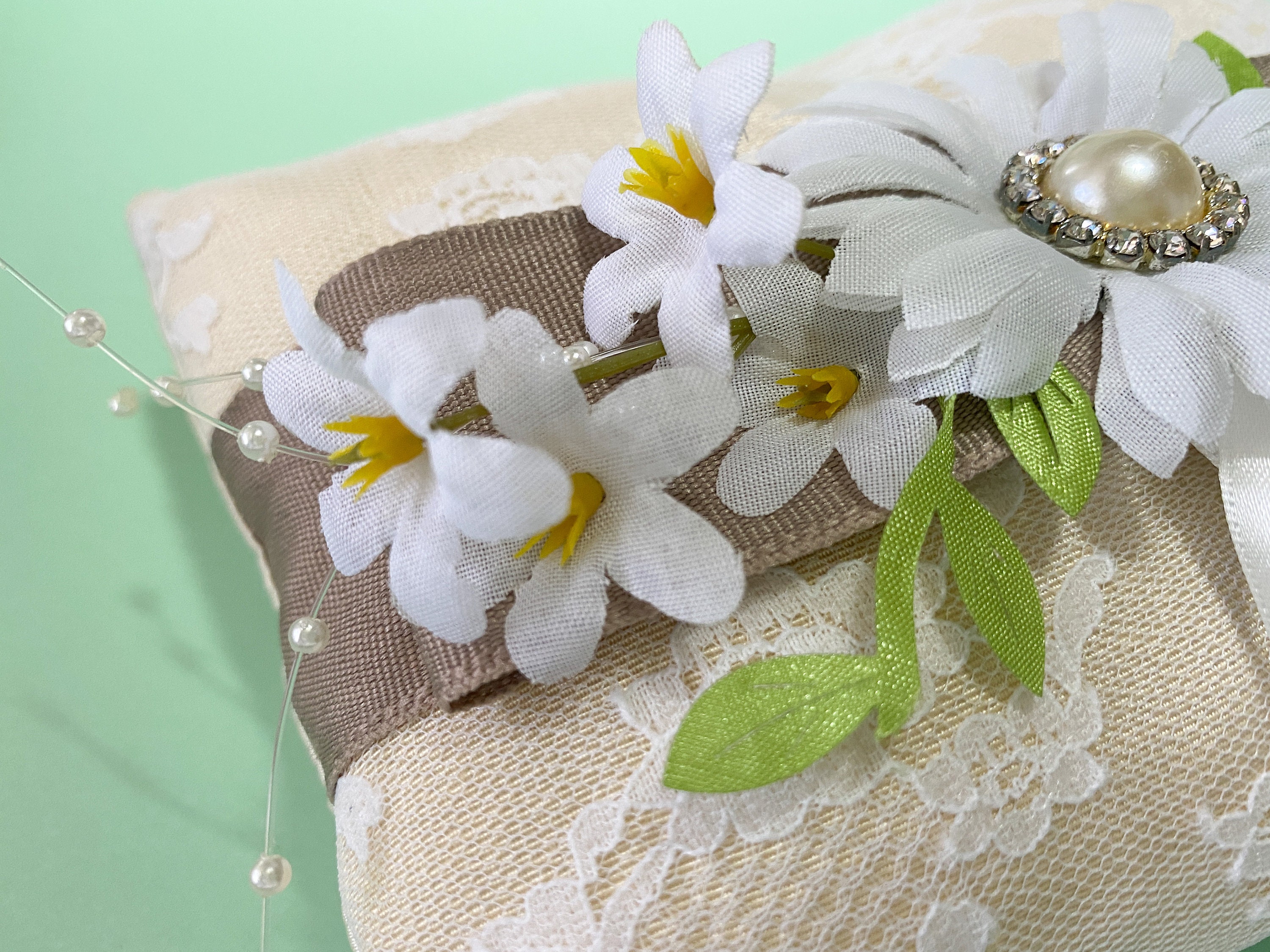 Ring bearer pillow, page boy pillow, wedding ring pillow, ring bearer