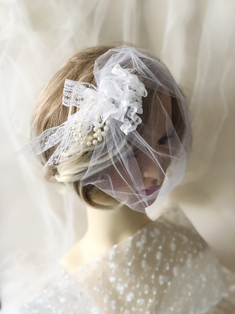 Mini Birdcage veil bridal veil tulle birdcage veil small Etsy